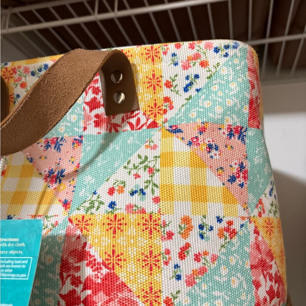 4 Floral Patchwork Storage Boxes - image 4